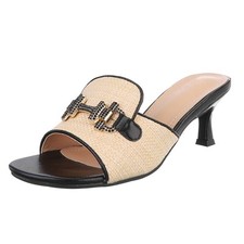 Damen Mules mit Strass und