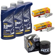 Inspektion Öl 3L Set für Suzuki VX 800 VS51B VX800 1990-1997 Ölfilter Zündkerzen