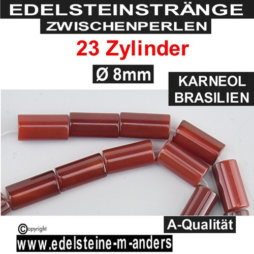 Karneol zylinder strang - karneol,