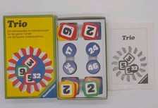 Trio Ravensburger 1974 rechnen kombinieren zählen Selten Vintage Spiel Komplett