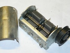 hochwertiger stabiler Vierfach-Drehkondensator, NSF 2x 15 pF +465 pF +525 pF *12