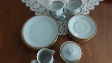 Kaffeeservice weiss/Gold von Kahla