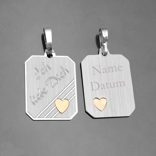 Gravur kette ich liebe dich - gravur,