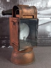 Originale alte Karbidlaterne DR Sturmlampe Deutsche Reichsbahn  Schulze Berlin
