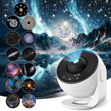 Mexllex 13 in 1 Galaxy Projektor Licht mit 12 Filmscheiben, Planetarium Stern