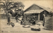 Ak Kongo, Verpackung von Trockenfisch in Mayumbe - 11130372