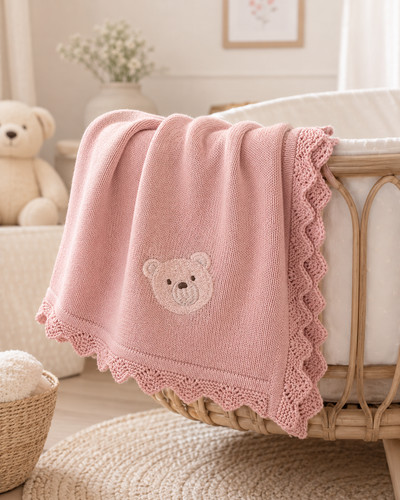 Süße baby strickdecke - , baby-strickdecke