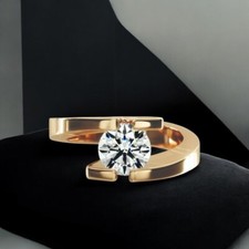 Verlobungsring 14 K Gelbgold