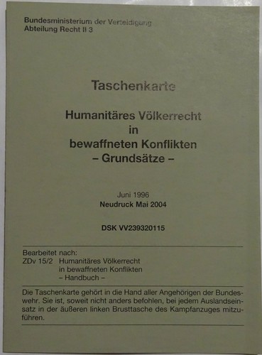 Taschenkarte humanitäres - taschenkarte,