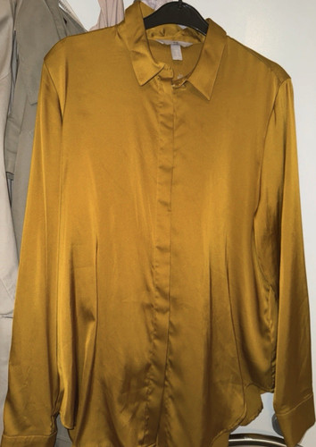 Damen satinbluse gold - damen,