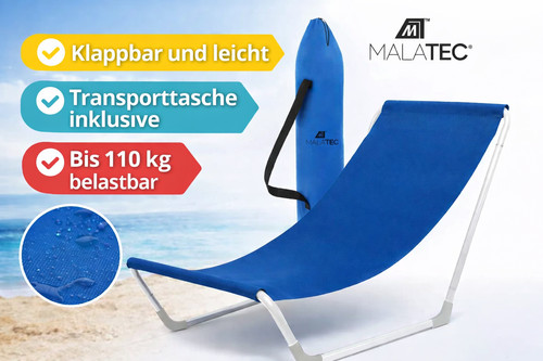 Strandliege mit tragetasche - strandliege,