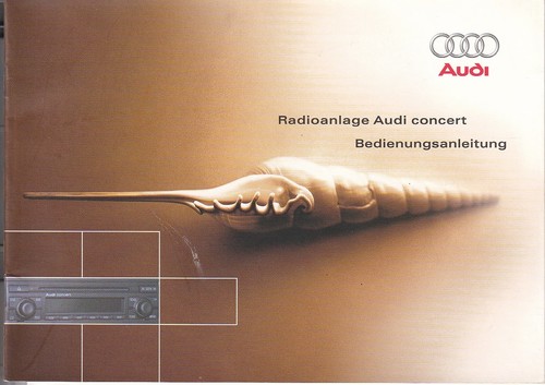 Audi radioanlage concert - radioanlage,