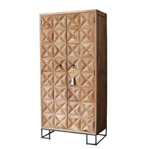Dielenschrank loures vollholz - dielenschrank,