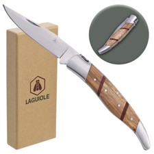 LAGUIOLE Taschenmesser " Wood Lines " Klappmesser Jagdmesser Edelstahl Messer