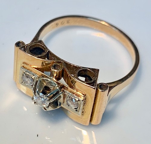 Ring gold karat diamanten - ring,