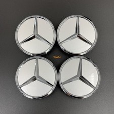4x 60mm Silber Für Mercedes