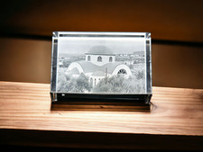 2D Foto Flachglas 90x60x30mm Glas Gravur Geschenk Bild Laser Kristall