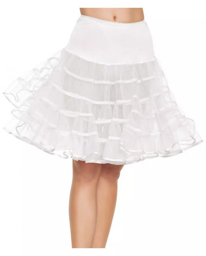 Knielanger weißer petticoat - weißer,