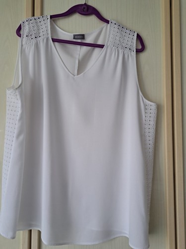 Bluse top samoon weiß - samoon, gr.50