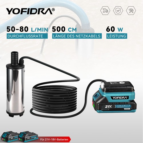 Yofidra 18v akku wasserpumpe - 18v,