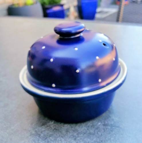 Knoblauchtopf keramik blau - knoblauchtopf, Ø