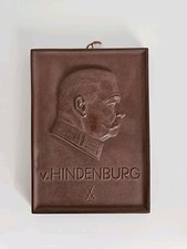 Paul von Hindenburg Relief Porzellan-Manufaktur Meissen Militaria WW1 WW2