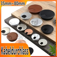 Kabeldurchlass 35 50~80mm Kabeldurchführung Schreibtisch Kunststoff Kabeldose