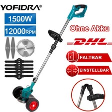 YOFIDRA® Faltbar Akku Rasentrimmer Freischneider Motorsense Für Makita 18V Akku