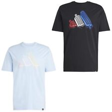 adidas T-Shirt Tee mit Rundhalsausschnitt Rundhals Männer Herren 100% Baumwolle