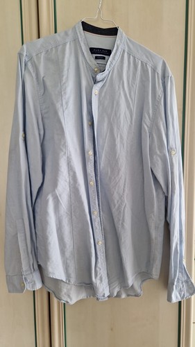 Zara man leinenhemd hellblau - zara,
