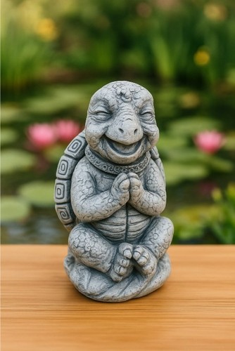 Yoga schildkröte steinfigur - yoga,
