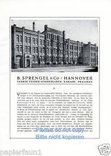 Sprengel Schokolade XL 3 Seiten Reklame von 1922 Kakao Pralinen Werbung ad