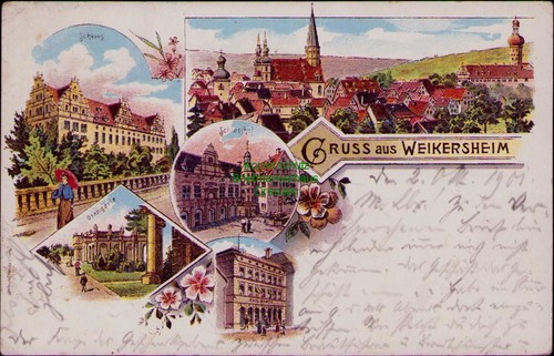 185098 weikersheim litho - weikersheim,