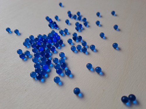 Glaskugel blau 4mm glasperlen - blau,
