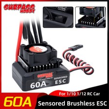 SURPASS HOBBY 60A Brushless ESC 6V/3A BEC für 1/10 1/12 RC Car 380 390 540 Motor