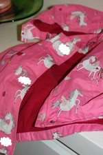 Tchibo TCM Regenjacke gefüttert Gr 98-104 rosa Einhorn