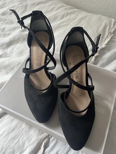 Damen schuhe schwarz - schwarz, mit