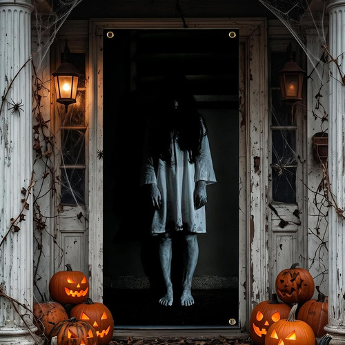 Halloween türvorhang grusel - halloween,