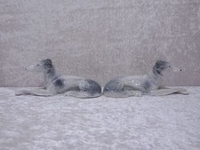 Gb63Dq - 2 x Porzellan Design Hund Barsoi Paar Beisteller - Vintage - 17 cm