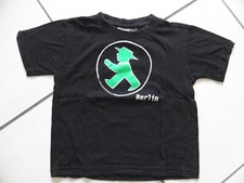 Cooles T-Shirt Ampelmännchen Ampelmann Berlin Gr. 104  schwarz  Jungen Mädchen