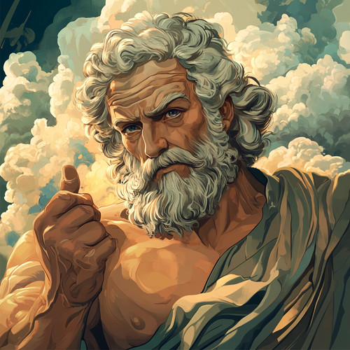 Wandtattoo aufkleber zeus - zeus, gott