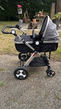 Kinderwagen Kombi 2in1 von Besrey – Buggy & Babywanne – Grau/Schwarz