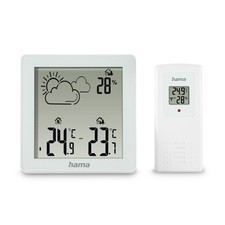 Hama Wetterstation Funk Thermo Hygrometer Digital Außensensor Wettervorhersage