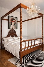 Himmelbett Mahagoni 180x200