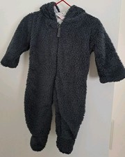 Topomini warmer Overall Grau Sterne Größe 56