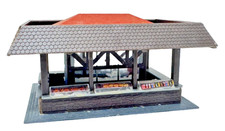 Faller 446 H0 Bratwurststand THÜRINGER BRATWURST Imbiss fertig gebaut H0 HO 1:87