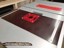Frästischplatte Einlegeplatte kpl. für Bosch GTS 635-216, Makita Katsu Oberfräse