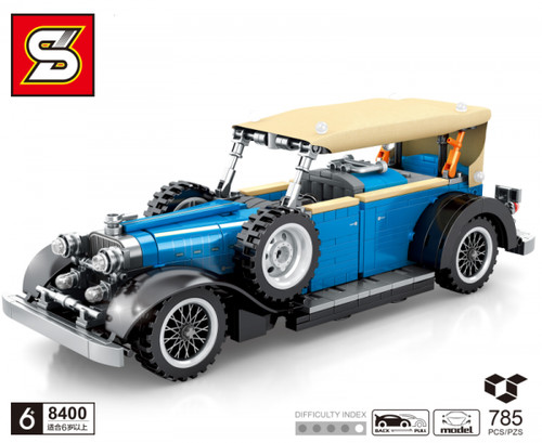 Sembo 8400 blauer oldtimer - sembo, mit