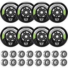 Inline Skate Rollen 8 Stück 80mm 76mm 72mm Kugellager ABEC9 langlebig