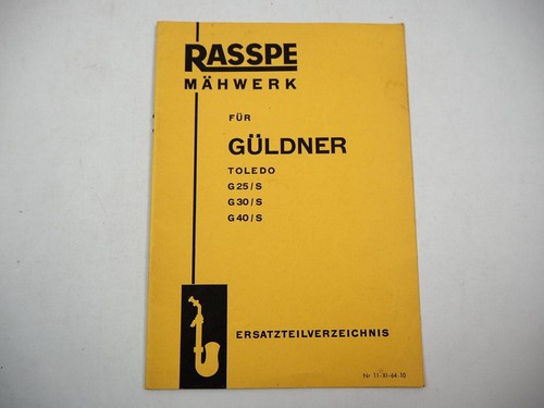 Rasspe mähwerk für güldner - mähwerk,